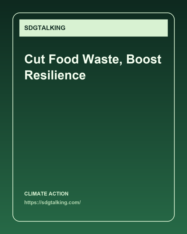 Reducing food waste: a multi-purpose solution for climate resilience and economic health