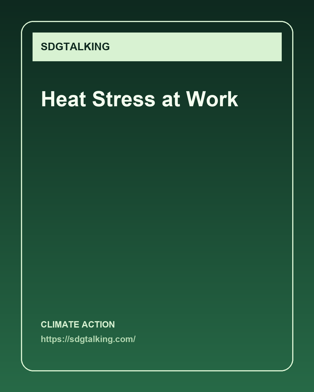 El calor extremo se está convirtiendo en una emergencia de seguridad laboral