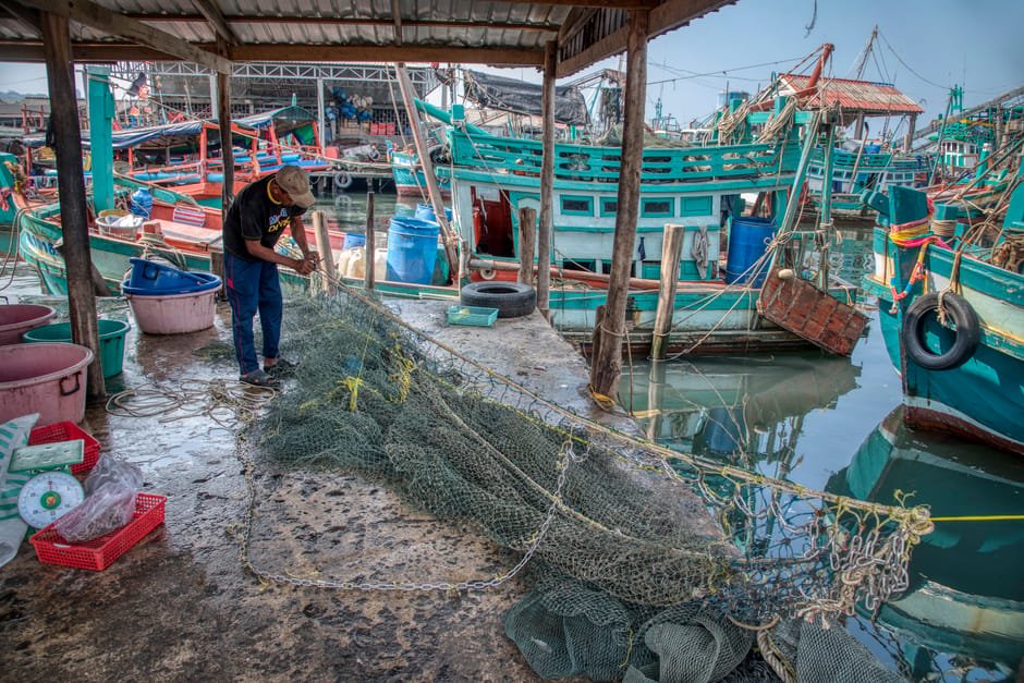 Tayland'ın Antik Yo Yak Ağları, Songkhla Gölü'ndeki Balıkların Azalmasıyla Belirsiz Bir Gelecekle Karşı Karşıya